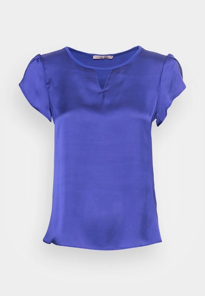 T-Shirt ANNA FIELD Anna Field Basic T-shirt Bleu Marine Femme | KIE-9278149